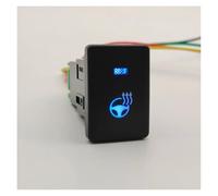 Multifunction Steering Wheel Switch Cruise Control 1PC Light Steering Wheel Heating Control Switch Heated Button For Toyota For RAV4 For Camry For Prius For Corolla For PRADO(Blue)