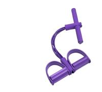 Multifunction Tension Rope 4-Tube Elastic Yoga Pedal Puller Resistance Band For Leg Stretching Slimming Training for Muscle Toning,Yoga(Purple)