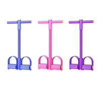Multifunction Tension Rope, 6-Tube Elastic Yoga Pedal Puller Resistance Band, Natural Latex Tension Rope Fitness Equipment, for Abdomen/Waist/Arm/Leg Stretching Slimming Training (3pcs)