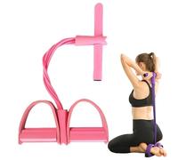 Multifunction Tension Rope 6 Tubes,6 Tube Pedal Resistance Band,foot Pedal Resistance Bands with Handle,Sit Up Exercise Equipment, Abdominal Waist and Leg Exerciser,Fitness Equipment for Home Gym-B