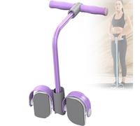 Multifunction Tension Rope，Pedal Resistance Band - 4/6-Tube with Handles，Sit Up Equipment for Yoga Slimming，Seniors Adults，Portable Fitness Gear(Purple,4)
