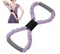 Multifunction Tension Rope, yoga bands for stretching, for Yoga, Strength Training, Calisthenics & Stretching (Purple) - 10 lbs