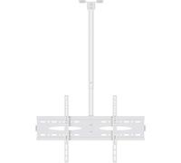 Multifunction TV Ceiling Mount Adjustable Bracket, Fits Most LED Flat Screen, 40 to 60 Inch, Up to 50kg, VESA 400x600mm, White TV Mount TV Stand,2m