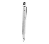 Multifunction Utility Pen - Silver Engineering Tool, Compact Gadget, Heavy Duty Travel and Outdoor Use, Versatile Everyday Carry Instrument | Handy Adventure Activity Tool for Writing and Repairs
