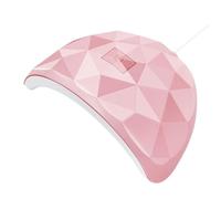 Multifunction UV LED Lamp for Nails Lamp Cabin UV LED Nail Gel Drying Lamp Professional Nails Accesories and Tools(Rose Red)