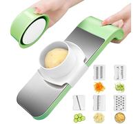 Multifunction Vegetable Cutter Stainless Steel Multi-function Vegetable Cutter 5 in 1 Washable Home Kitchen Chopper Slicer for Potato Cucumber Garlic