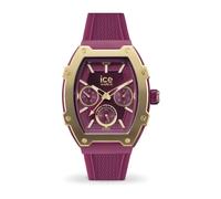 ICE-WATCH Women's Multi Dial Quartz Watch 022868, Burgundy Silicone Strap, 24-hour Display, Luminous Hands & Numbers, 2-year Warranty