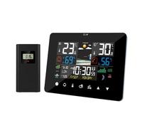 Multifunction Weather Station Alarm Clock Thermometer Hygrometer Touch Screen Wireless Sensor Sunrise Sunset Hygrothermograph(FJ3362G)