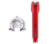 Multifunction Wrench for Supply Shut Off Valves/Strainer Baskets/Supply Line Nut/Faucet Faucet Sink Installer for Toilet Bathroom Kitchen