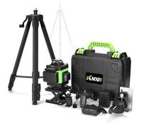 Multifunctional 16 Lines Laser Level 3° Self-Leveling Machine Rechargeable Lithium Battery Leveling Tool Omnidirectional Ground Waterproof Home Improvement Tools Set with 1.2M 3 Heights