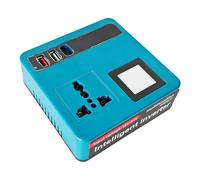 Multifunctional 220V Inverter Suitable for 18V to 21V Batteries Features USB Port Type C and LED Light Compacted Design Multiple Port Inverter