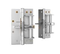 Multifunctional 3 in 1 Heavy Duty Automatic Door Closer,Self Closing Invisible Doors Spring Hinges,90° Positioning Stopper(White-1)