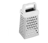 Multifunctional 4 Sides Grater Stainless Steel Handheld Potatoes Grater Mini Vegetable Cutter Kitchen Accessories-Silver Lovely and Practical