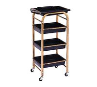 Multifunctional 4-Tier Kitchen Utility Cart with Removable Drawer, Rolling Trolley for Beauty Salons & Home, 15 Kg Capacity Storage Solution, Mobile Hand Truck