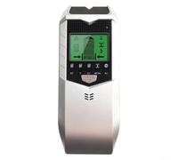 Multifunctional 5 in 1 Wall Scanner Detector with Cable Alarm, Stud Locator, Metal Scan, and Wood Detection for Safe Wall Drilling (Silver black)