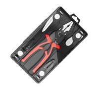 Multifunctional 5 Interchangeable Head Pliers for Wire Stripping Crimping Cutting with Ergonomic Grip and Replaceable Head Wire Stripping Tool