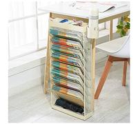 Multifunctional 8-Layer Movable Bookshelf with Wheels - Floor Standing Storage Bookcase for Home, Classroom & School Organization, Space-Saving Book Rack