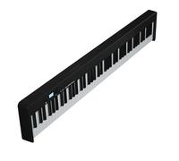 Multifunctional 88-key Portable Folding Student Home Electronic Keyboard Digital Piano Instrument Portable Electronic Keyboards (Color : BK)