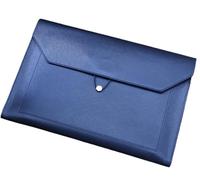 Multifunctional A4 Conference File Folder Business Stationery Information Leather Bag Contract Zipper Document Storage Clip(A4 color10)