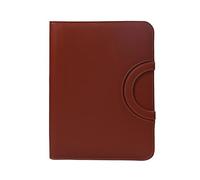 Multifunctional A4 Conference Folder Business Stationery Organizer Document Bag Leather Contract File Folders Office Supplies for Business Interview and Meeting(Brown)