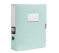 Multifunctional A4 File Organizer Box Thickened Document Case Color Plastic Paper Archives for School Work Office(Green)