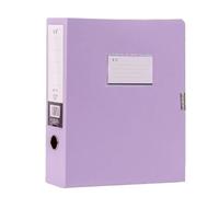Multifunctional A4 File Organizer Box Thickened Document Case Color Plastic Paper Archives for School Work Office(Purple)