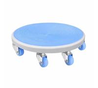 Multifunctional Abdominal Training Board, Blue, Blue Six-wheel Abdominal Exercise Slider With Round Mat