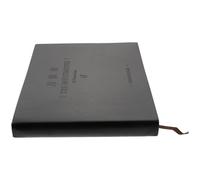 Multifunctional Account Book Form Book Portable Black Faux Leather | Paper Handbook for Organizing Tasks, Simple Stylish Look, for Office Workers and Travelers
