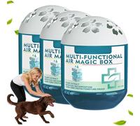 Multifunctional Air Magic Box Cleaner, 120g Indoor Dust Collector & Purifier, Plant-Based Air Purifier,Long-Lasting Freshness for Bedroom, Kitchen, Closet,Pets and Family (Blue-3pc)