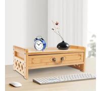 Multifunctional Altar Table With Drawers, Bamboo Meditation Storage Table, Farmhouse Style Coffee Table, Suitable For Home Living Room Reception R(Size:52*25*16cm/20.4*9.8*6.2in,Color:Primary color)