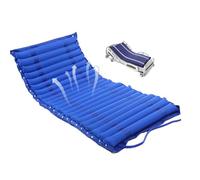 Multifunctional Alternating Pressure Mattress Bed,Waterproof Anti-Bedsore Pressure Relief Mattress Pad,Includes Whisper Quiet Pump,For Bedridden People in Hospital,Home,Blue,W130CM