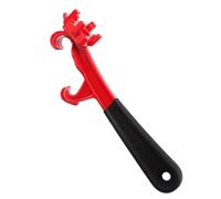 Multifunctional Aluminum Alloy Wrench: Portable Paint Can and Drum Lid Opener for Home, Workshop & On-The-Go Applications (RedBlack)