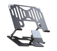 MultiFunctional Aluminum Laptop Stand Elevator With Foldable Design Enhances Ventilation For 10-17.3Inch Screens Portable Foldable Laptop Stand