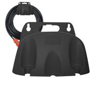 Multifunctional and organized: Whether you need to store your gardening accessories or your car wash supplies, this wall mount hose holder can help you keep them neat and tidy. It is simple to install
