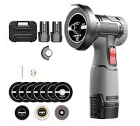 Multifunctional Angle Grinder, Mini Cordless Lightweight Grinder with Digital Display 16.8v Batteries, Home Electric Angle Grinders for Wood Metal Stone Concrete