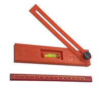 Multifunctional Angles Ruler Integrated Bubble Levels Foldable Depth Measuring for Precise Woodcraft Measurement Depth Measuring Woodworking