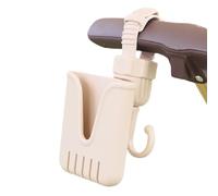 Multifunctional Baby Strollers Accessory Double Hook and Rotatable Phone Stand Bracket for Easy Shopping and Walking