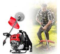 Multifunctional Backpack Cultivator Tiller and Grass Cutter, cordless 4 Stroke Gasoline Engine 35.8CC 1.4HP for Farmland Weeding, Harvesting, Ditching Low Energy Consumption