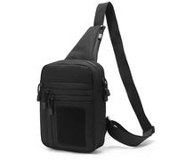 Multifunctional Bag Single Shoulder Crossbody Bag for Traveling Outdoors Waterproof and Wear-Resistant Black