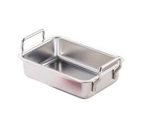 Multifunctional Baking Tray for Cakes Casseroles and Breads Stainless Steel Rectangle Cake Pan Cooking Sheet Rusts Resistant Bakewares
