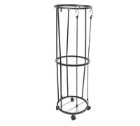 Multifunctional Ball Storage Rack with Wheels, Effectively Utilize the Space to Store Many Kinds of Balls, Space Saving Ball Rack for Basketballs, Soccer Balls, Volleyballs