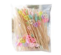 Multifunctional Bamboos Party Sticks Multipurpose Camping Utensils for BBQ Appetizers Art Projects and Table Setting Efficient Camping Utensils