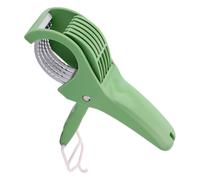 Multifunctional Banana Slicer, Stainless Steel Vegetable Cutter with ABS Handle for Even Slicing of Bananas Fruits Vegetables Sausages and More Ideal for Fruit Salads & Food Prep (Green)