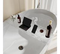 Multifunctional Bathtub Tray Rack - No Drilling Sturdy Bathroom Shelf For Reading Tablet & Wine Glass - Elegant Bath Accessories For Relaxation And Comfort-A Without Rod-80cm
