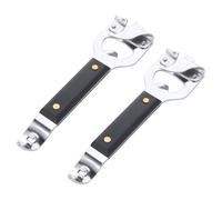 Multifunctional Beer Bottle Opener,Safety Hand-actuated Can Corkscrew,Side Cut Easy Grip Manual Opener Knife for Kitchen Tools(2pcs)