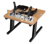 Multifunctional Benchtop Router Table with Featherboard & Dust Port, Heavy Duty Woodworking Milling Table for Trimming Grooving Carving DIY