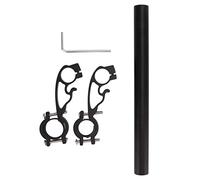 Multifunctional Bicycle Handlebar Bracket, Bike Handlebar Extender Extension Mount, Aluminum Alloy Bike Rack with Wrench, for 22.2-31.8mm Handlebar Installation, Lightweight Dura