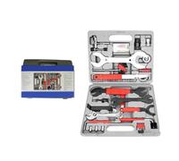 Multifunctional Bicycle Repair Kit Tool Box for Mountain Bike Maintenance Robust Compact 32 x 25 x 7 cm Grey Iron Includes Tool for Tyres Brakes and Gears Ideal for Cyclists