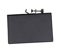 Multifunctional Black Microphone Stand Storage Tray with Clip Holder for Live Broadcast Iron Design Prevents Items from Rolling off for Accessories and Sound Cards