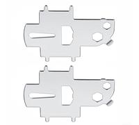 Multifunctional Boat Accessory 2 Stainless Steel Deck Fill Keys Tool and Bottle Opener for Marine Activities (2PCS)
